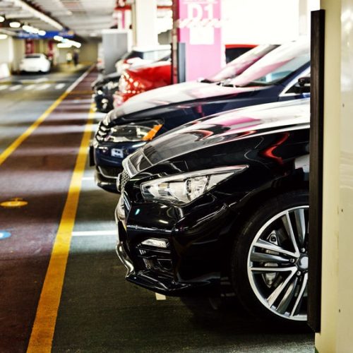 53142846 - underground parking zone, full of  the cars